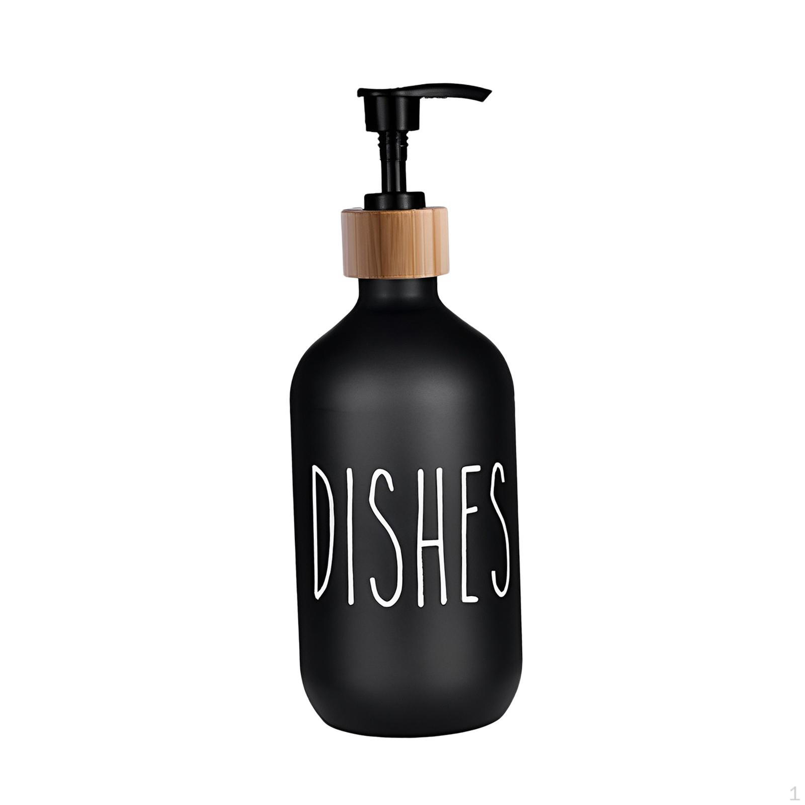 Элегантный дозатор с помпой для жидкого мыла и лосьона Black Dishes
