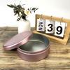 3Pcs Round Tea Cake Tin Tinplate Candy Biscuit Packaging Box Cookie Storage Boxes  Gifts