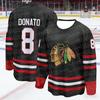Chicago Ice Hockey Jersey Blackhawks Black Long Sleeve Sports Sportswear Team Uniform for Hockey Fans Day &Gift FamilyMatching