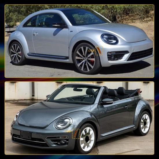 2x For 2018- VW Tiguan/2012- Beetle Amber Side Marker Lights Housing EOA