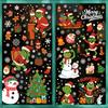 Snowman Static Cling Stickers - Reusable Christmas Window Decals For Holiday Home Decor