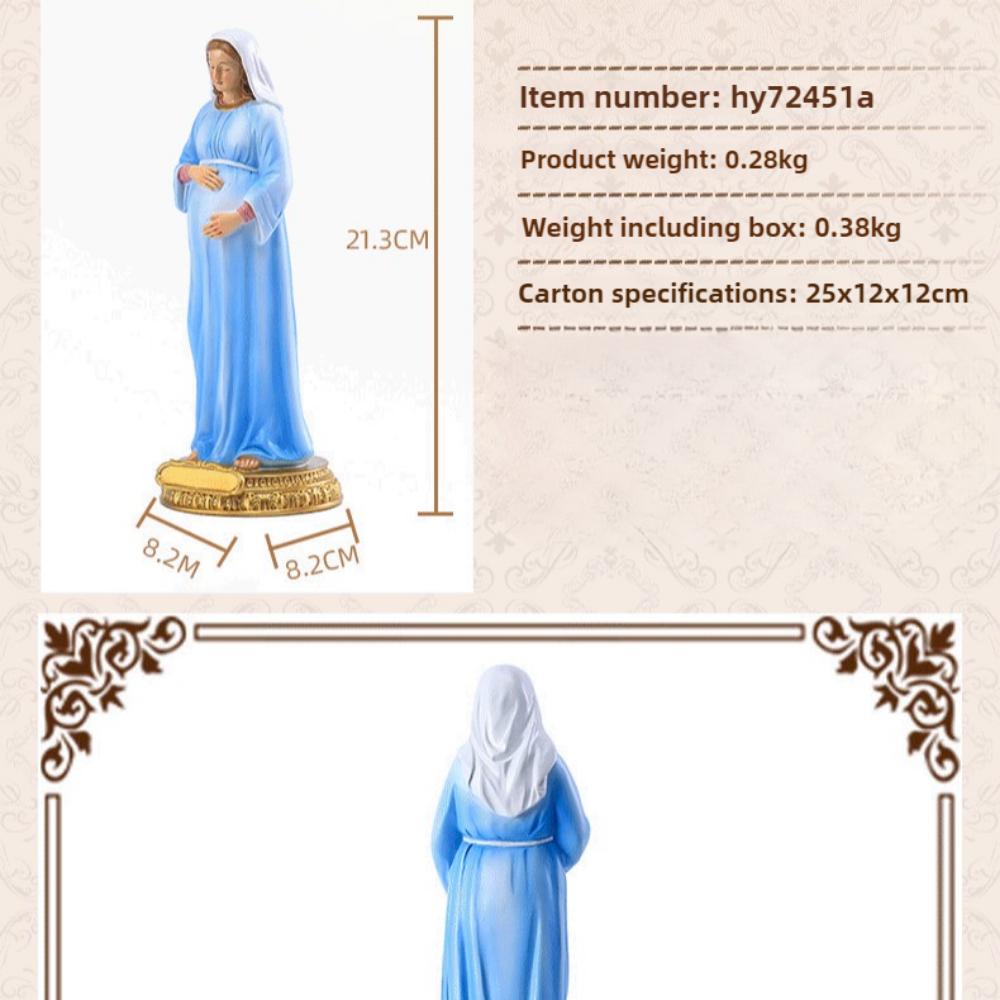 Virgin Mary Statue of Pregnant Mary Statue of Expectant Mother Mary Statue Resin and Stone Religious Gifts, Decorative Collection Ornaments