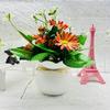 Artificial Potted Plants 5 Flower Head Home Office Table Centerpiece Wedding Faux