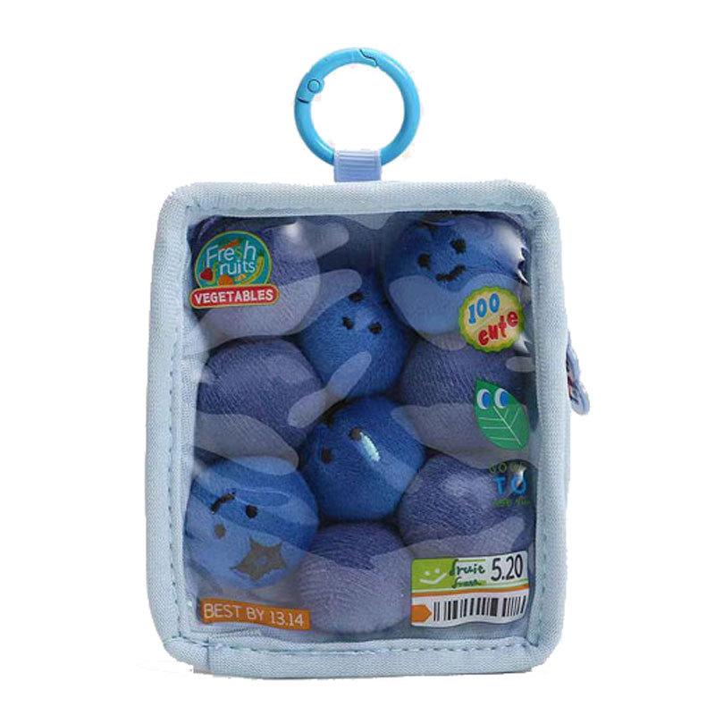 

New Model Plush Vegetable Fruit Keychains Cute Cartoon Mini Stuffed Dolls Carrot Corn Sweet Potato Pepper Pendant For Girls Gift голубика
