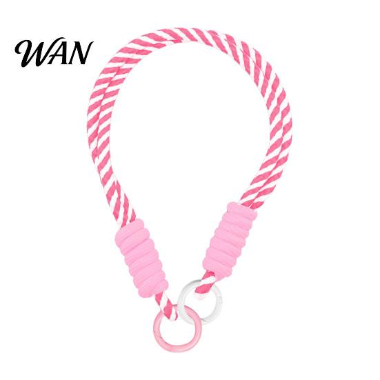 Braided Rope Accessory Pendant Short Wrist Strap with Hanging Ring Outdoor Activity Wear-Resistant Lightweight Lanyard Portable Water Bottles