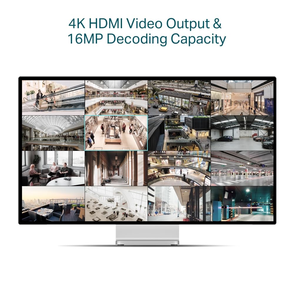 VIGI 8MP Network Video Recorder TP-Link 16-Channel