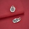 S925 Sterling Silver Tibetan Vajra Conch Pendant for DIY Beading or Necklace Crafting.