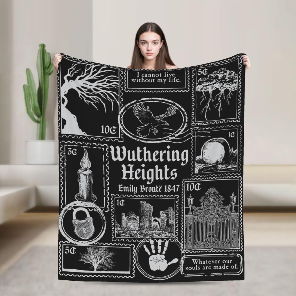 Wuthering Heights 2026 Movie Blanket Multiple Sizes Soft Fuzzy Plush  Throw Blankets for Sofa Couch and Bed