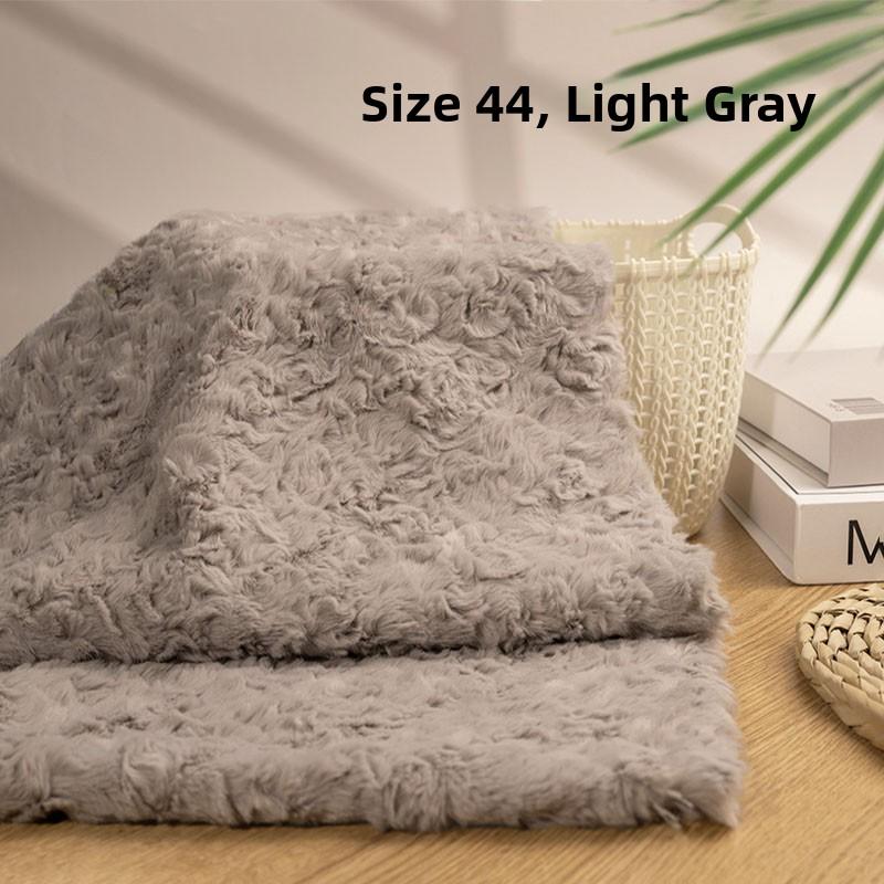 Thickened Rabbit Fur Brushed Cotton Doll DIY Fabric Rose Patterned Fur Collar Clothing Material Home Decor Sponge Pad Fabric