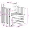 Outdoor Sofa Set Solid Acacia Wood White