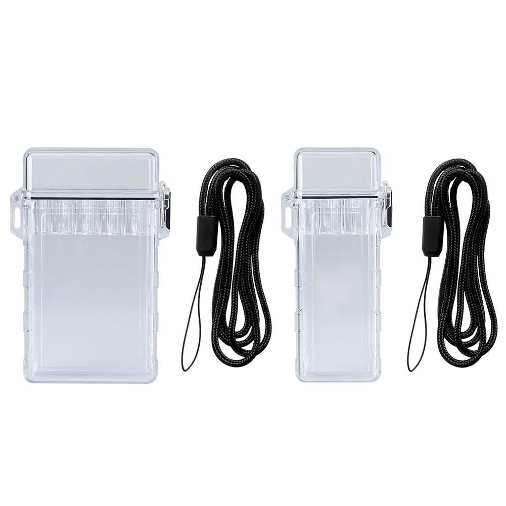 Outdoor EDC Transparent Cigarette Case Waterproof Cigarettes Box Holder Cigarette Box for Men Women