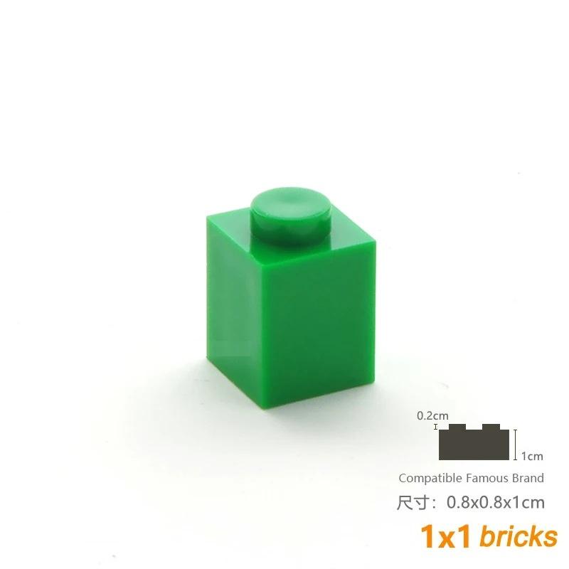 50g/116Pcs 3005 1x1 Building Block Moc High 1-Hole Color Spare Parts Compatible with Brick DIY Children's Toy Assembly
