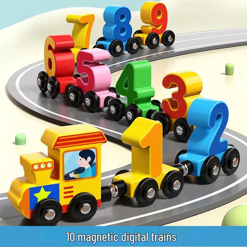 Magnetic Digital Train Building Blocks - Educational Toys for Toddlers (1-3 Years)