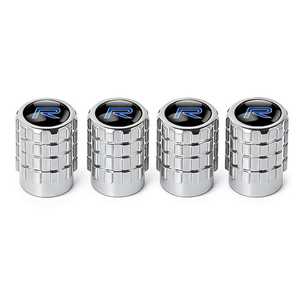 4Pcs Metal Car Wheel Tire Valve Caps Stem Case Cover For Volvo R DESIGN V60 XC60 XC90 S60 XC40 V40 S80 T6 V90 EX90 S90 V70