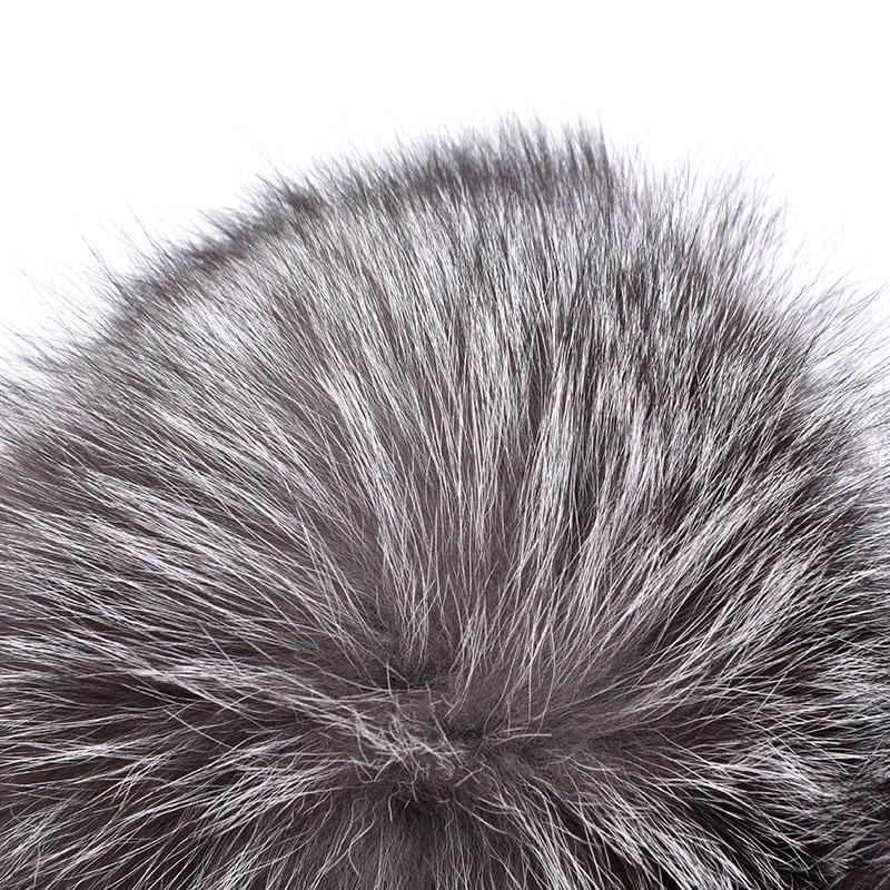 SOMALER Winter Hat for Men Real Fox/raccon Fur Hats Russian Ushanka Earmuff High Quality Bomber Hat