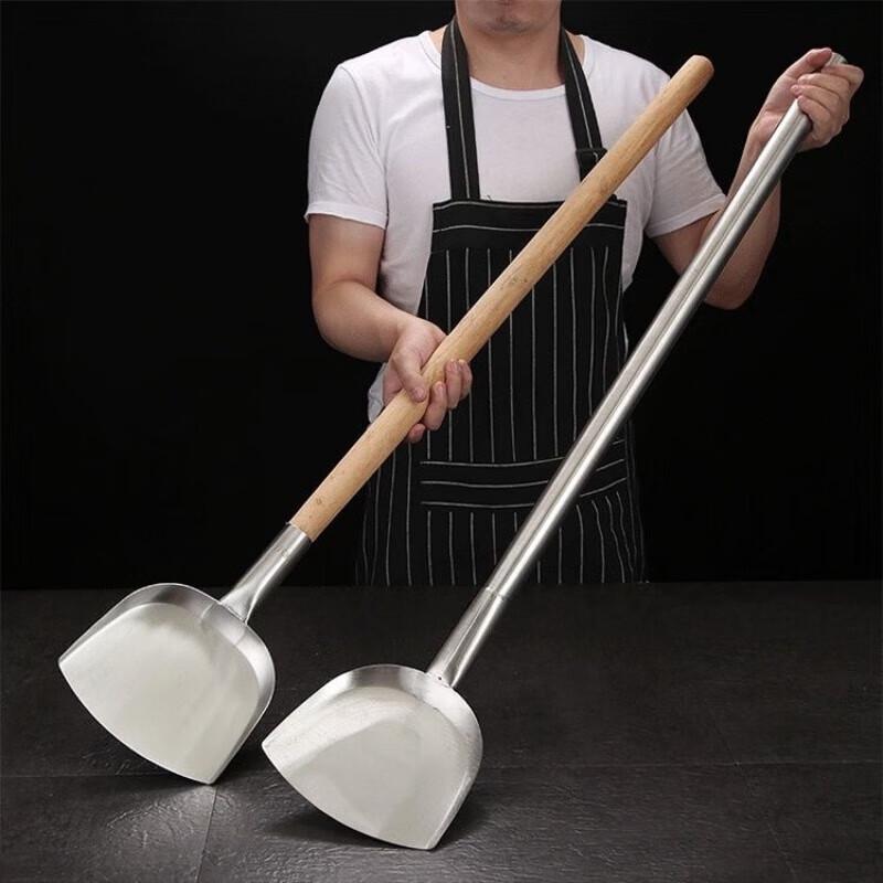Large 304 Stainless Steel Wok Spatula