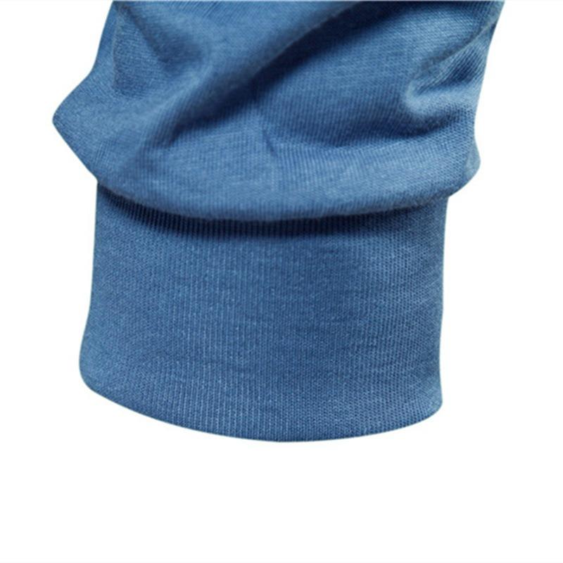 Men’s Euro Fit Solid Long Sleeve Cotton T-Shirt