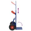 Extendable Hand Truck Blue and Red 49.5 X 53 X 114 Cm Steel