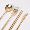 Avella Premium Glossy and Matte Dinnerware Gold Fork