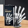 Includes Scissors and Sharpening Rod Multiple Blade Types Stainless Steel Knife Sets With Block