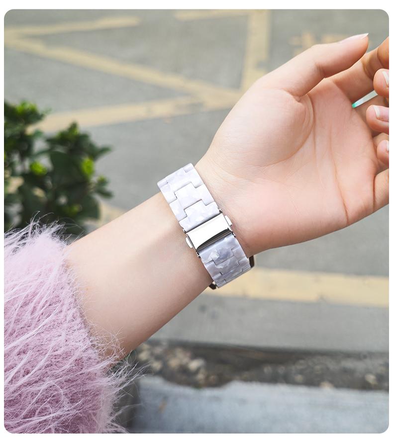 Cinturino in Resina per Charge 6 5 Leggero Traspirante Regolabile Fibbia Pieghevole Cinturino Orologio Accessori per Fitbit Charge 5 6