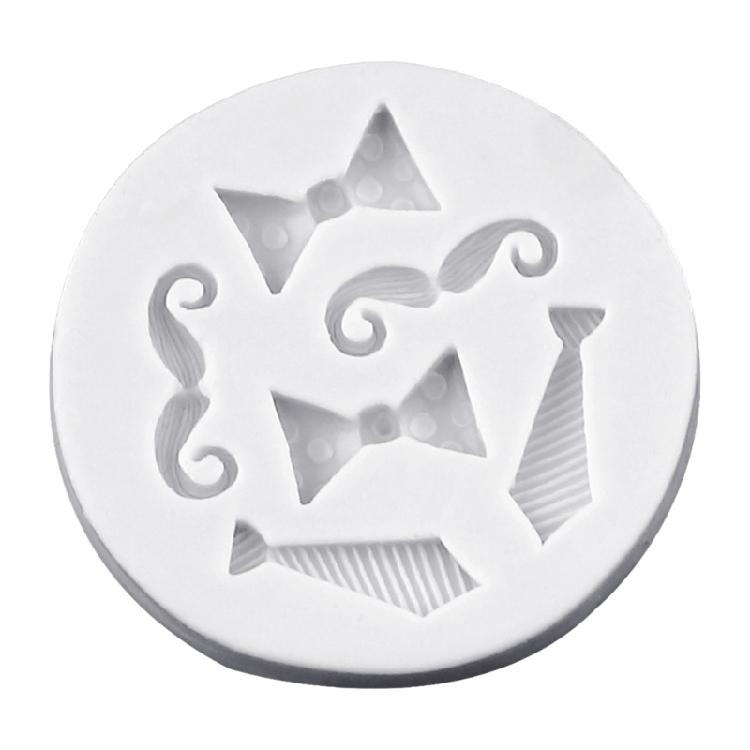 Bowtie Mustache Silicone Molds Nonstick Fondant Cake Molds Cake Decorating Tool for Truffles Cheesecakes Easy To Clean