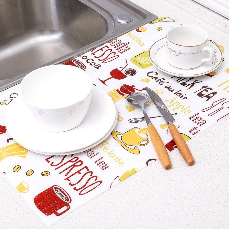 Cartoon Can Cut Cabinets Pad Paper Drawer Thick Waterproof Moisture Kitchen Stickers Home Wardrobe Pad Shoes Cabinet Mat