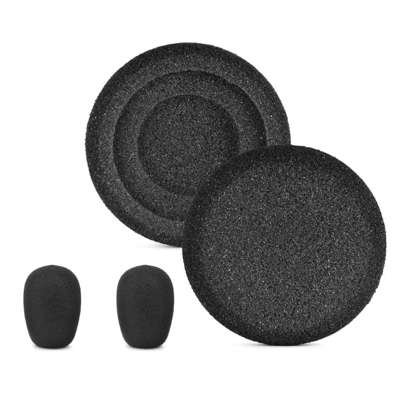 

Soft and Durability Ear Pad Mic Foam Windshield for Noise Isolation Compatible for Evolve20 20se 30 30II 40 65 Headsets 1