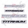 3D ABS Big Small Size TITANIUM Letter Emblem Rear Trunk Logo Badge For Ecosport Fiesta Focus Mondeo Edge Escape Kuga Galaxy