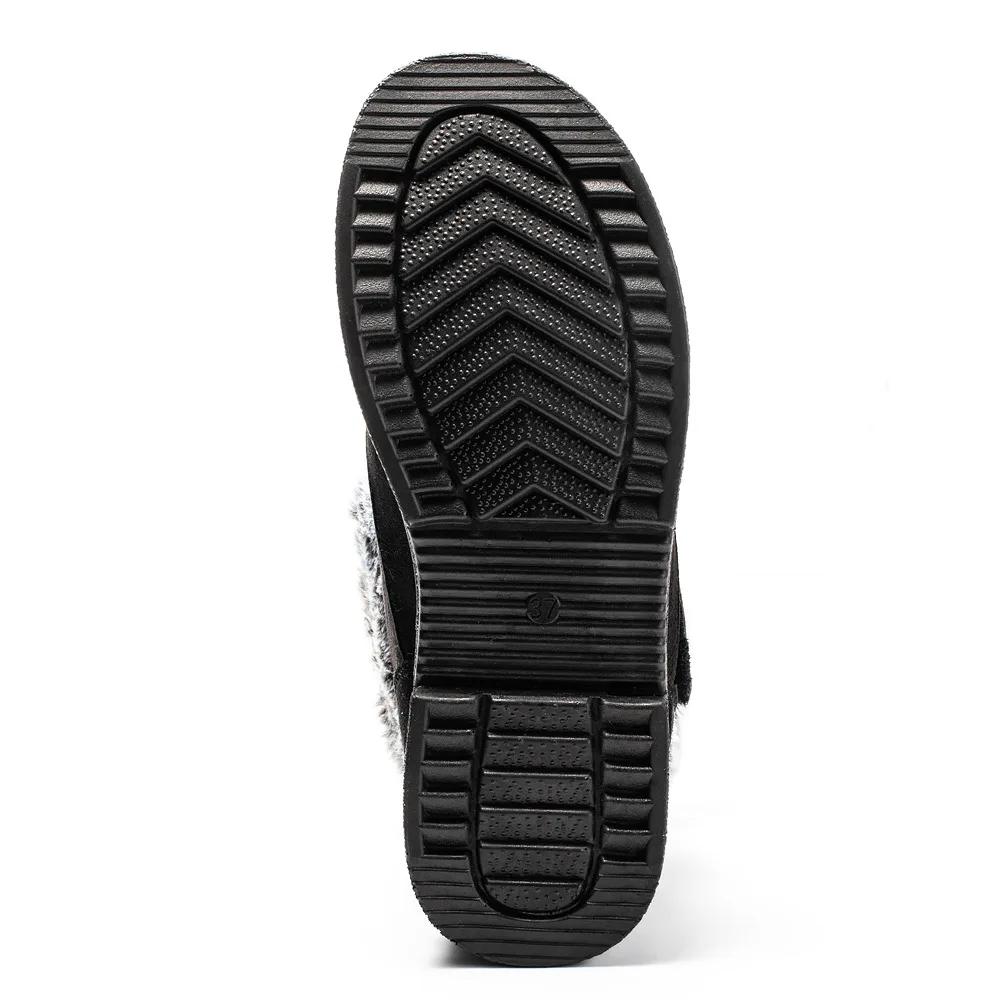 Fashion Women's Boots Super Warm Ankle Boots For Women Fur Shoes Winter Shoes Woman Snow Boots For Winter Low Heels Shoes Botas Mujer