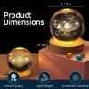 Universe Crystal Ball Night Light, Glass Ball Night LED Lamp with Woodern Base,Decorations Gifts for Men,Women,Kids,Boys,Girls,Teens
