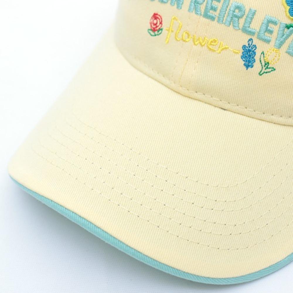 Little Flower Sun Hat Korean-Style Peaked Cap Leisure Baseball Cap for Women  Summer