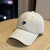 2026New heart-embroidered baseball cap for women, suitable for spring and autumn, large head circumference, versatile sun protection cap, trendy for