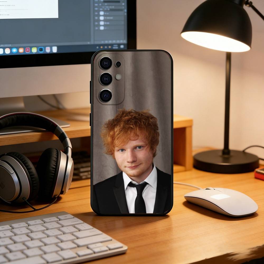 Sänger E-Ed Sheeran Handyhülle Für Samsung S25,S24,S21,S22,S23,S30,Ultra,S20,Plus,Fe,Lite,Note,10,Schwarze Hülle