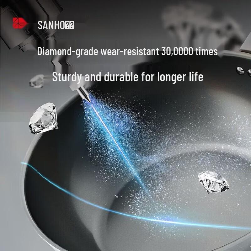 Sanhe Diamond Titanium Ceramic Non-stick Wok