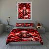 Fiery Character Design. Bedding Duvet Cover Sets Duvet Covers Pillowcases Gifts (1 * Duvet Cover 2 * Pillowcases, Without Duvet Insert)