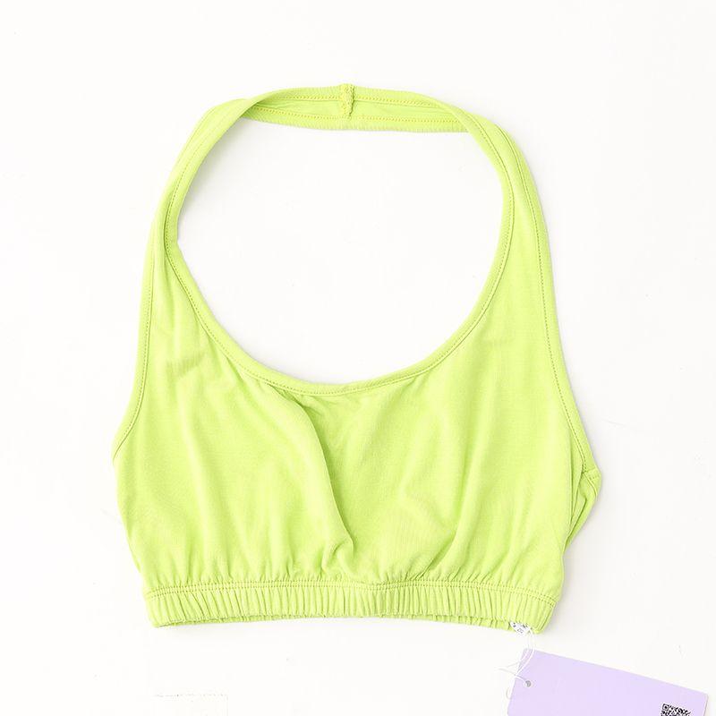 

[Фан] Бренд Женский Эластичный Мягкий Спортивный Йога Можно Добавить Нагрудную Подушечку Топ-Холтер 1a005 Yellow 4XL/185