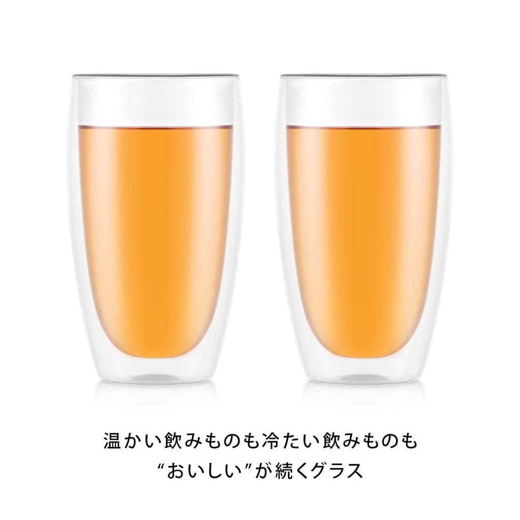 BODUM PAVINA Double Wall Glass 450ml Set of 2 [Genuine Product] 4560-10