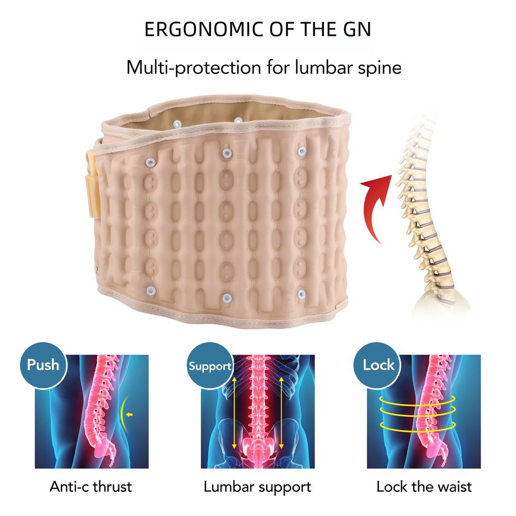 Bederní opěrka Dekompresní pás Páteř Air Trakční pás Páteř Masážní přístroj proti bolesti zad Unisex Korekční pás skoliózy