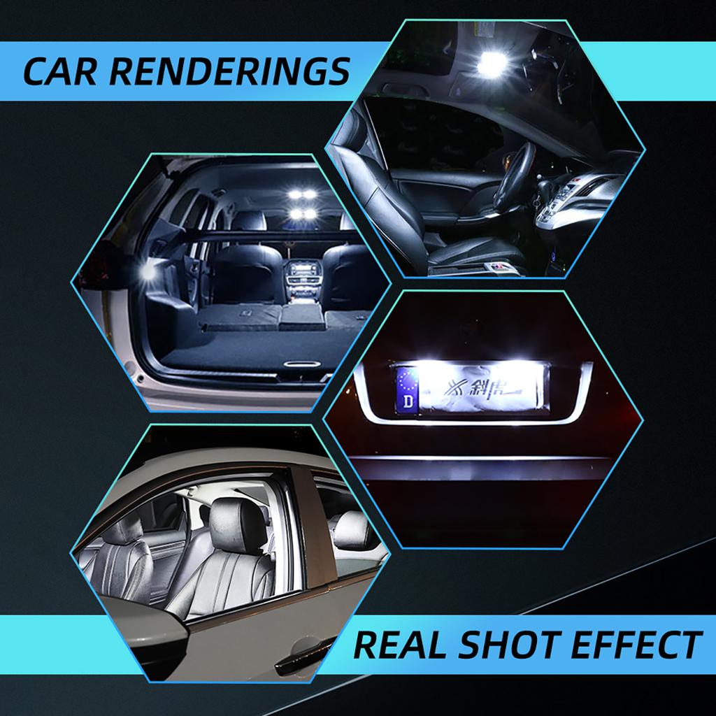 2/6/10 PCS C5W LED Bulb C10W Festoon 31/36/39/41/42mm COB White Car Interior Dome Reading Lights Trunk License Plate Lamp 12V Dome Lights 6