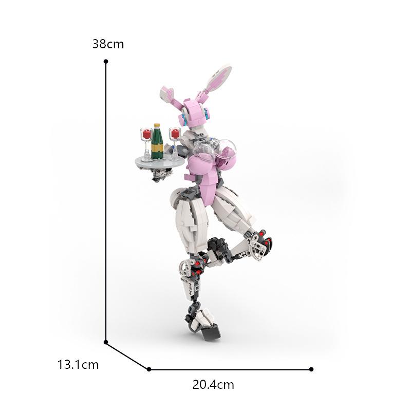 Creative Female Gynoids Robot Mech Girls Figures Model Building Blocks Toys For Toy Kids Easter Birthday Gifts Assemble Bricks