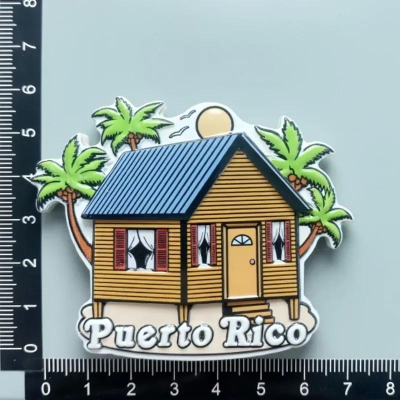 

Puerto Rico Travelling Souvenirs United States Fridge Magnets Home Decor Wedding Gifts Whiteboard Magnetic Stickers