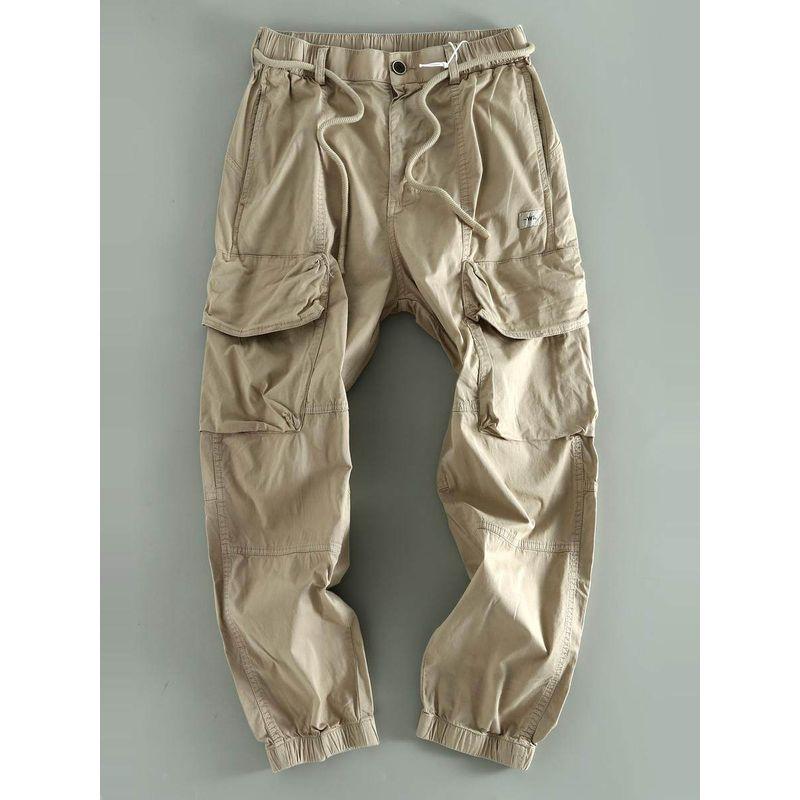 Trade Goods Withdraw from Cupboard Clearance Cut the Tag off Men's Overalls Casual Export US Leak-Picking Cattle Goods Multi-pockets Long Pants