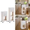 Kitchen Trash Can with Wheels, with Storage Shelf, Decoration, Fashionable,