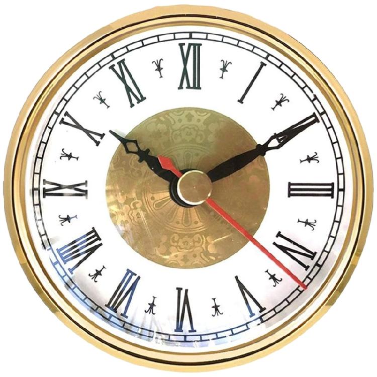 

70/80/90mm Clock Insert, Gold/Silver Detailing, Roman/Arabic Numerals For Clock Creation Quiet