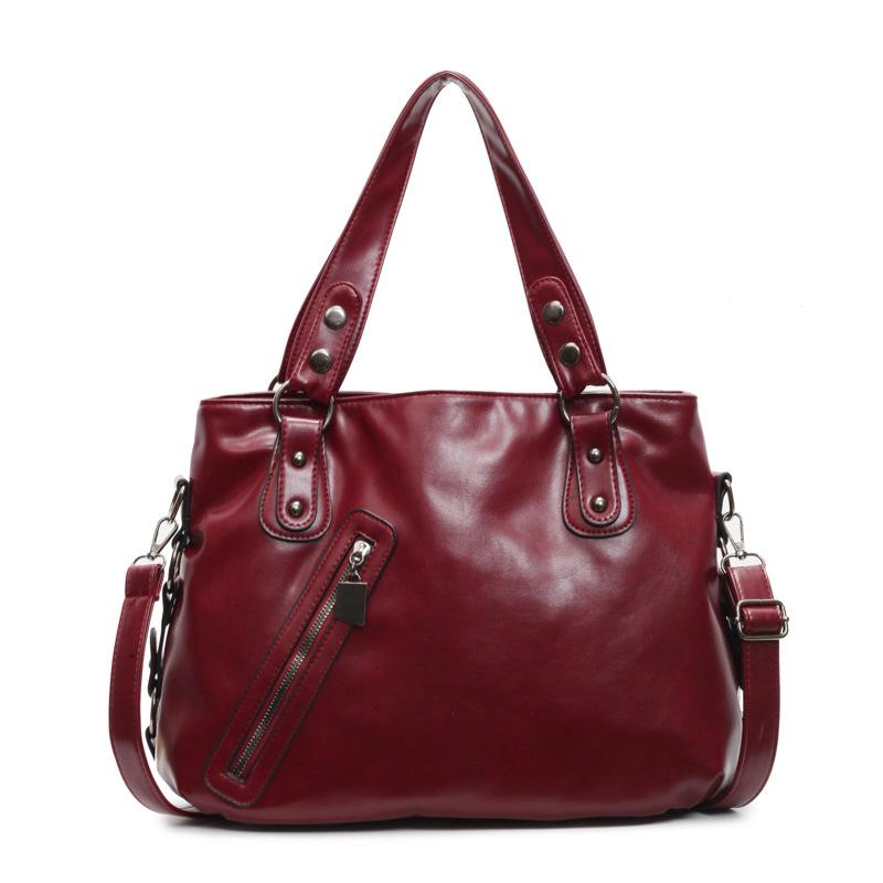 

Новая текстурная сумка-тоут модный ретро тренд повседневная для работы большая вместимость на плечо красный