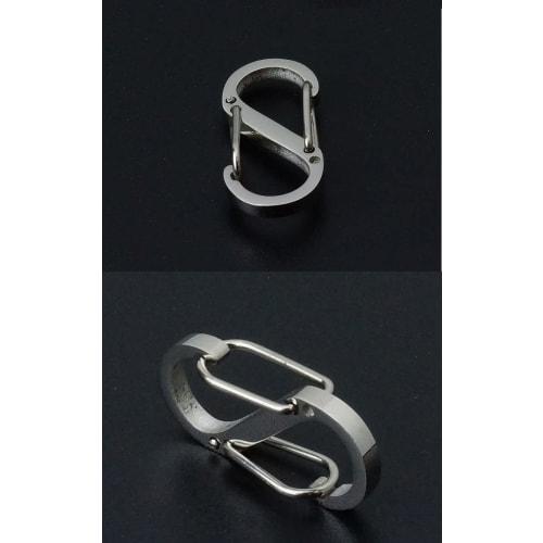 Prendre [Set of 10] Small S-Shaped Carabiners with Hooks, Stainless Steel, Lightweight, for Fastening and Connecting Accessories, Mini Size (PR-CARA10