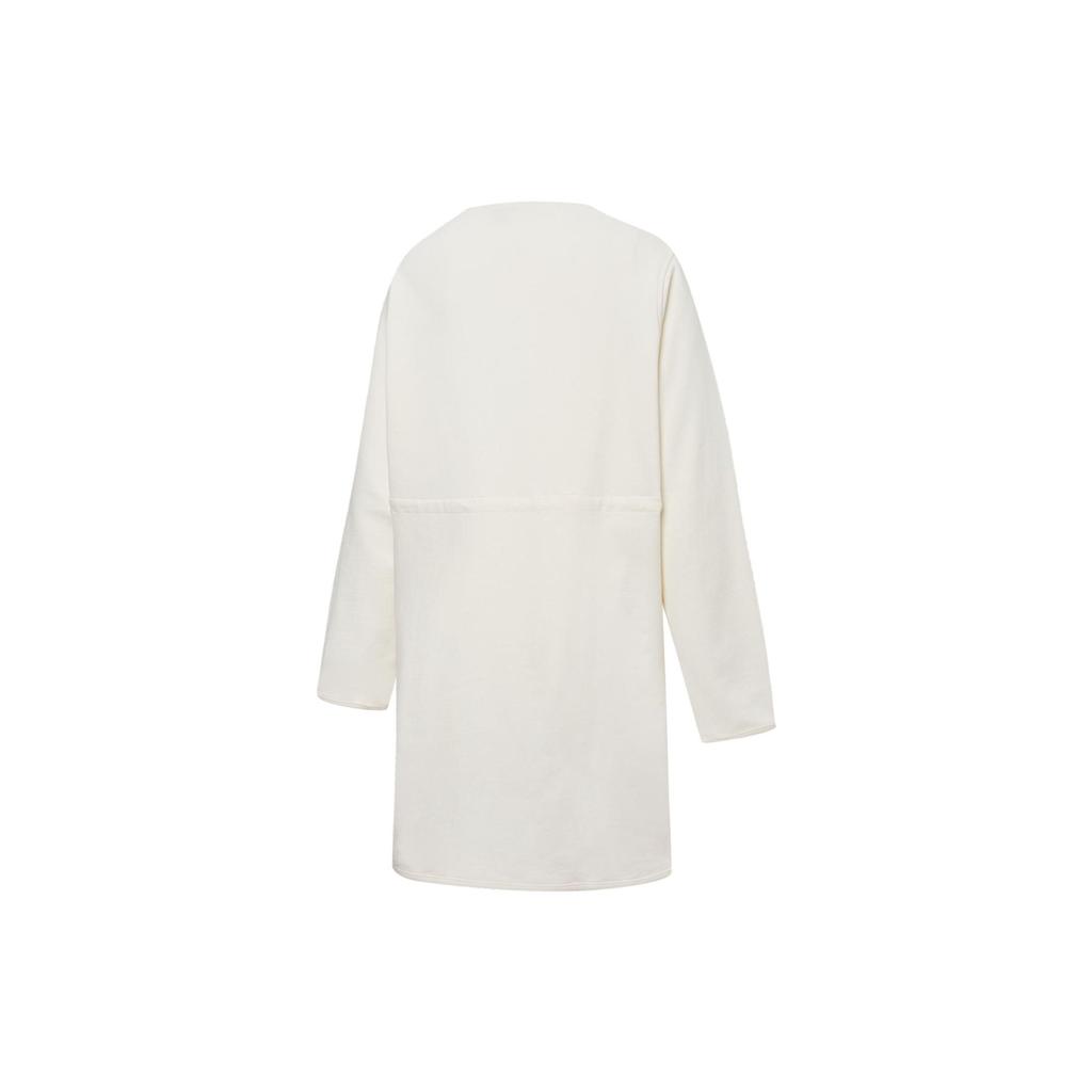 Puma Yoga Series Cotton Tie Loose Long Sleeve Solid Color Jacket Women Outerwear White 521470-65