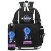 2Pcs/set Anime K-Pop Demon Hunters Printed Backpack with 750Ml Water Bottler for Teenager Student Girl Boy Large Capacity Waterproof Bookbag Gift