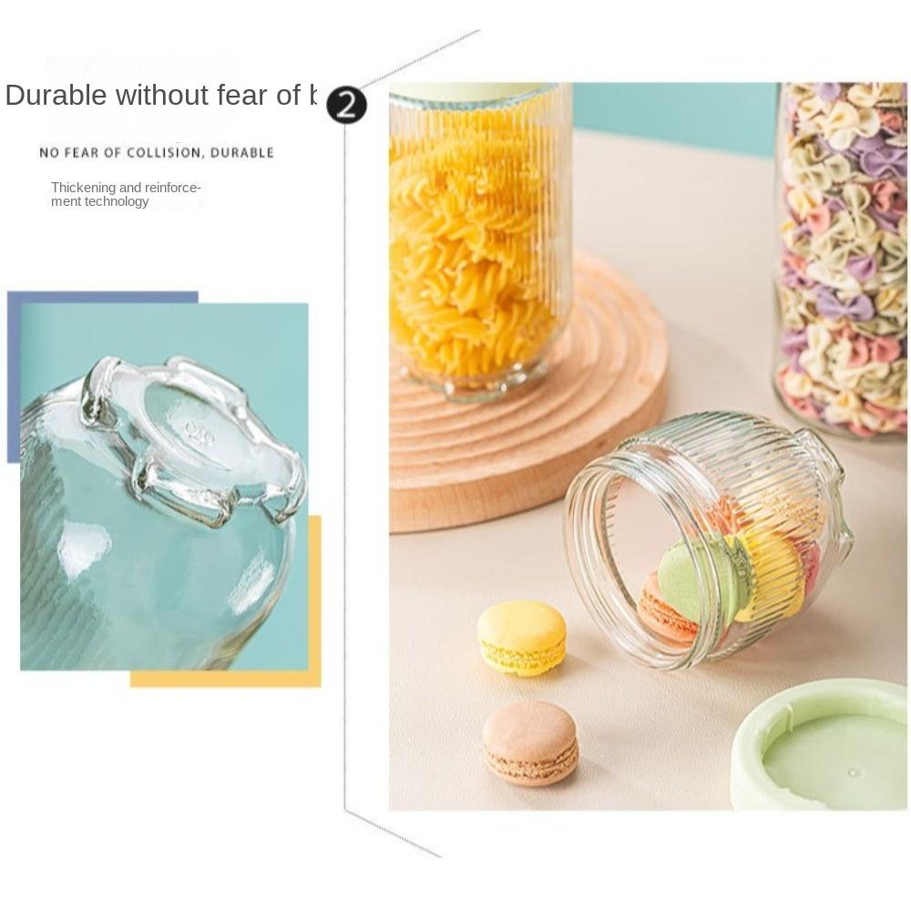Leak-Proof Glass Jar Transparent Glass Storage Jars New Candy Container  for Snacks